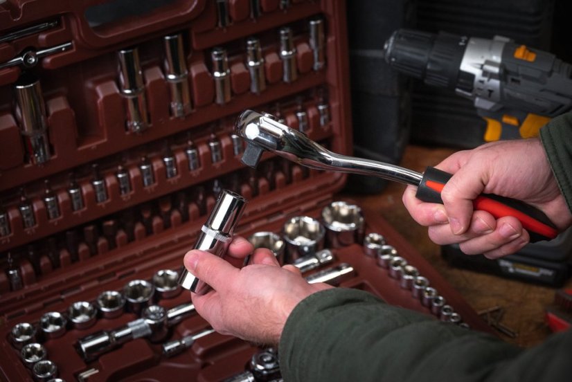 Gola sada 108ks 1/2",1/4" Nástrčných kľúčov CrV Professional