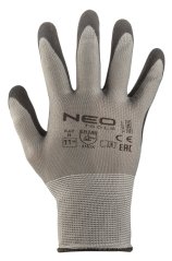 Munkakesztyű, poliészter latex bevonattal (hab), 3141X, 11-es méret, fő anyag: nylon, kivitel: hab latex 97-617-11