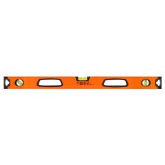 Nivelă cu bulă de aer din aluminiu cu mâner, 3 nivele cu bulă de aer, magnet, suprafață de măsurare frezată, 80 cm 71-113