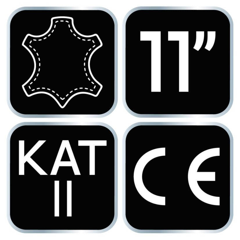 Arbeitshandschuhe, 2121X, Ziegenleder, Größe 11", CE 97-656-11