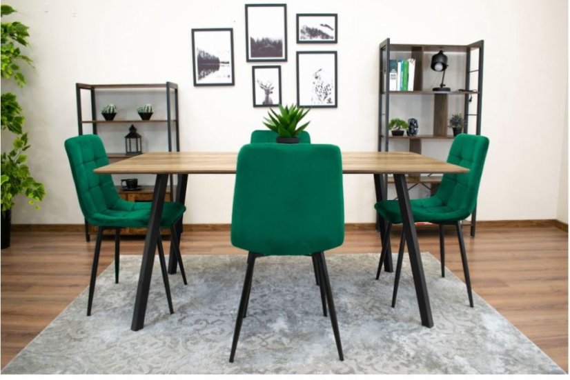 Bársony étkezőszék Smaragd Luxury