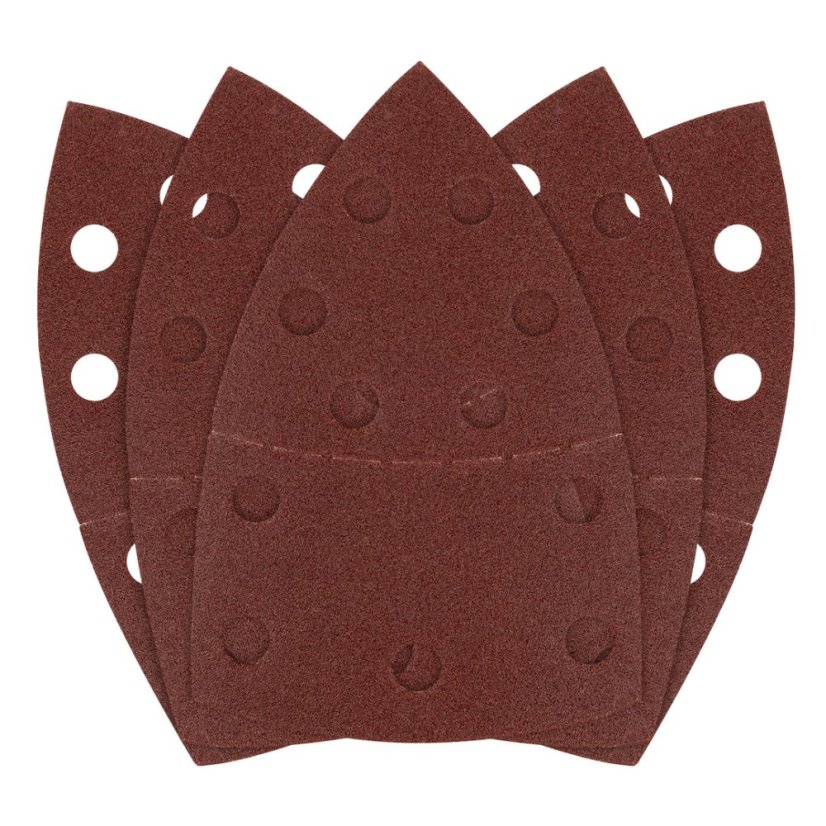 Velcro brusni papir, željezo 102 x 152 mm, P120, 5 kom, s 11 rupa 58T304