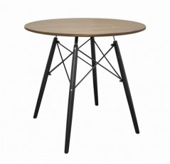 Kör asztal ANELLO Dark Ash 80cm