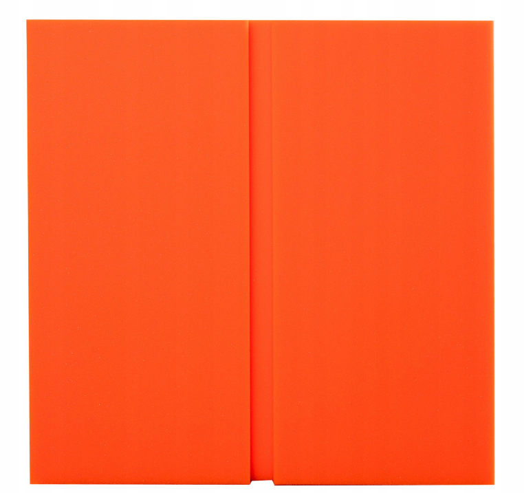 Akustický panel Obdélníky 50x50cm, tloušťka 3cm, oranžový