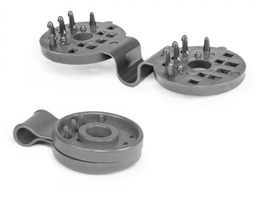 Cleme de fixare pentru plase de umbrire 4 cm, gri 10 buc