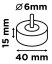 Laminált lemez 40 x 15 x 6 mm, P40 58T392