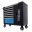 Cărucior pentru scule de atelier 309 buc - 7 sertare + dulap KD1069