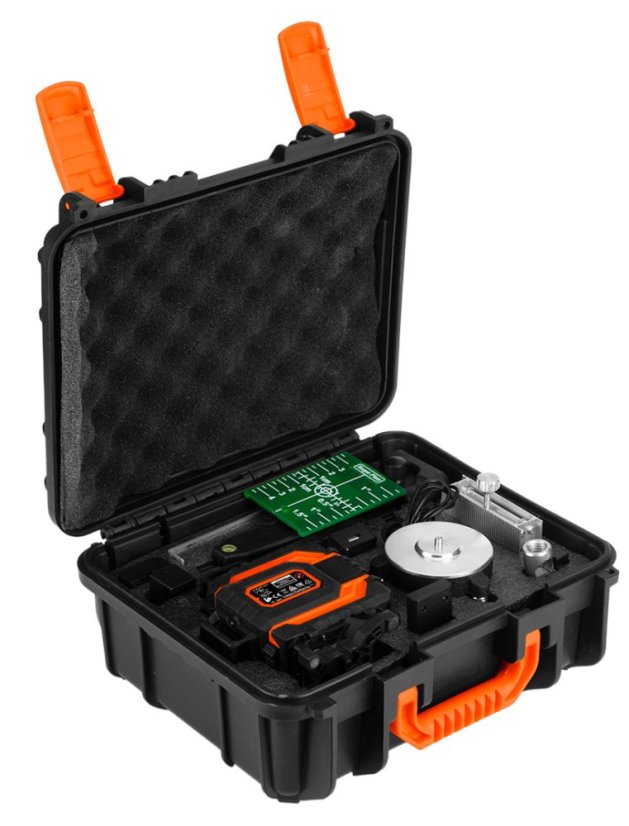 3D-Laser, 12 Linien, grün, Gehäuse, Zieltafel, Magnethalter, Ladegerät 75-140