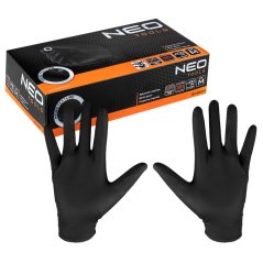Nitril-Handschuhe, schwarz, 100 Stück, Größe M 97-691-M