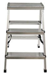 Scară dublă din aluminiu, mare, până la 125kg