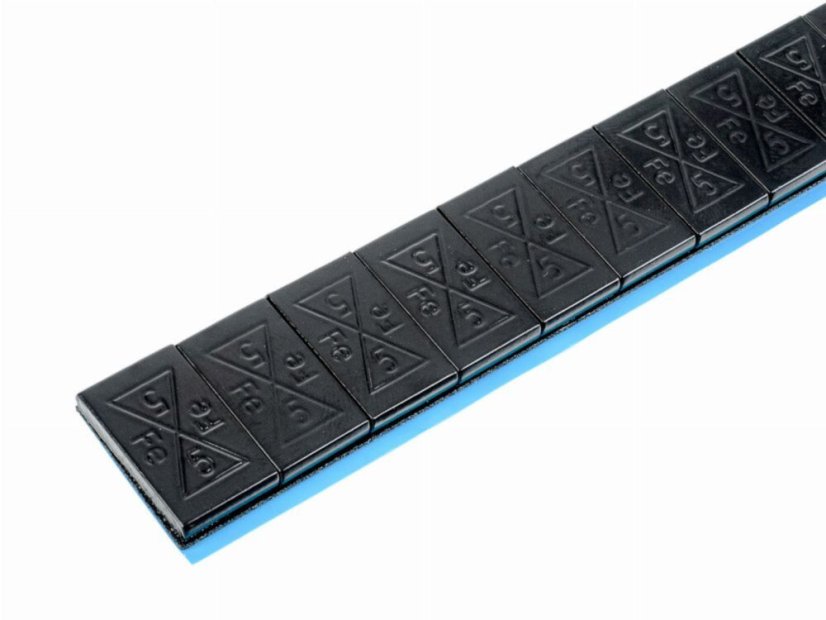ALU SLIM - FE 12 x 5 g selbstklebende Radgewichte - schwarz