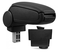 Fiat Grande Punto + EVO naslon za roke, črn, eko usnje