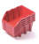 Plastové boxy 198x118x84mm Red 5ks