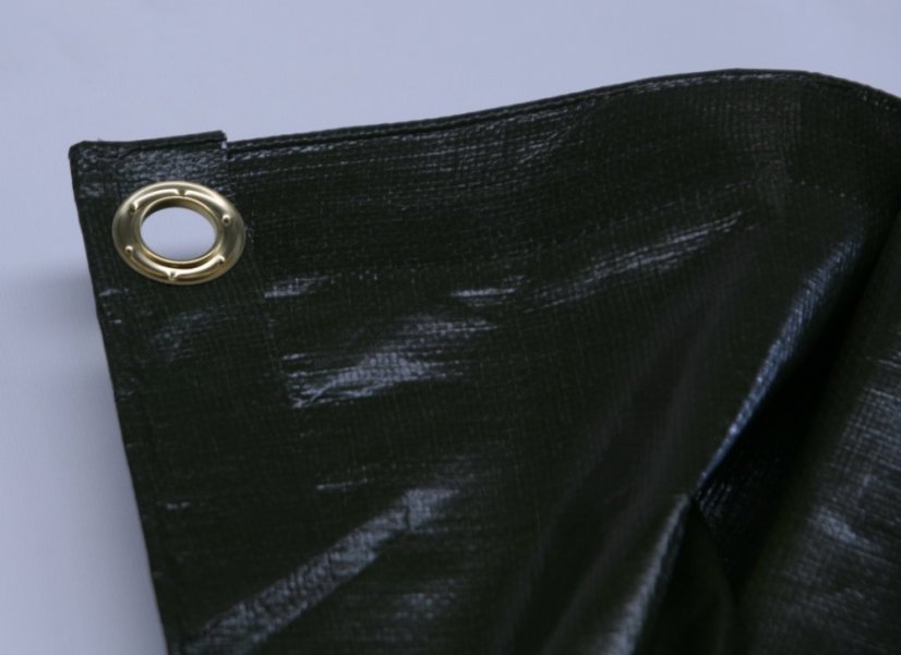 Abdeckplane silber-schwarz 10x12 m 260 g/m2