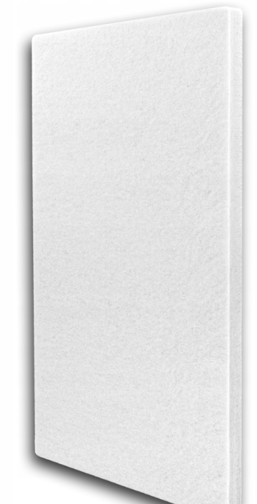 Akustický panel polyester 50x100cm, tloušťka 5cm, bílý