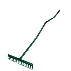 Greblă 16 dinți, mâner ergonomic din metal cauciucat 15G081