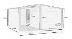 Kučica za pse s predvorjem Remy XL