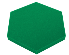Akustický panel Hexagon 50x50cm, tloušťka 3cm, tmavě zelený