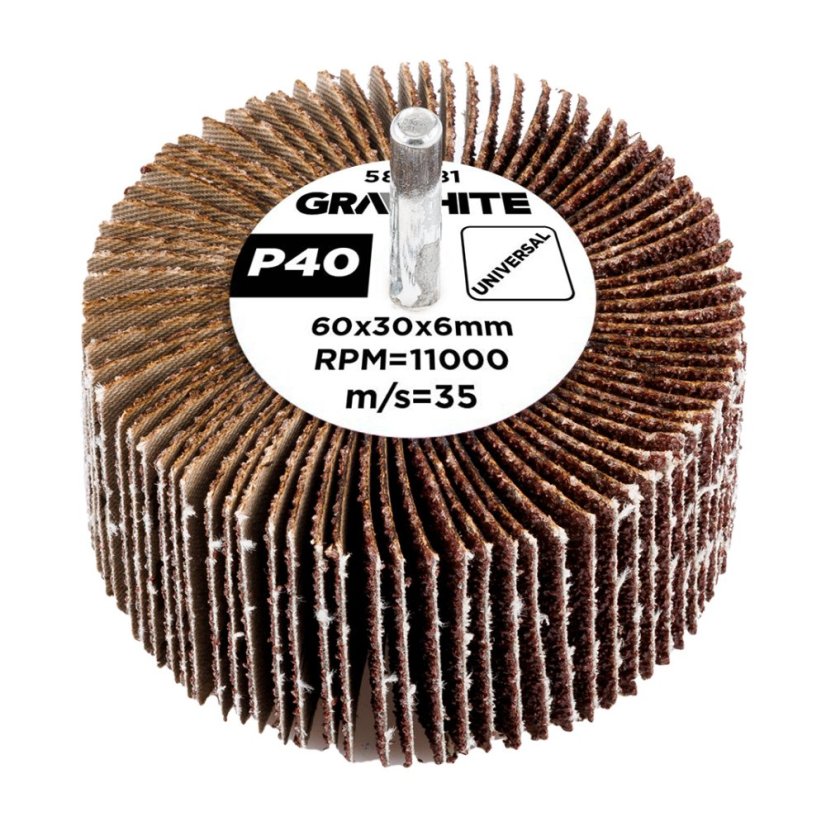 Laminált lemez 60 x 30 x 6 mm, P40 58T381