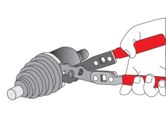 Clește pentru cleme de furtun 235mm YT-0606