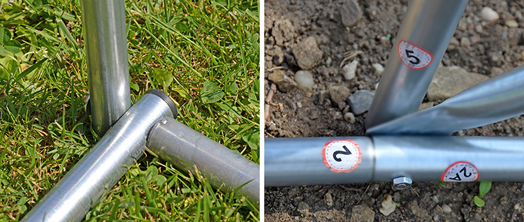 Konštrukcia k záhradnému fóliovníku 2x3,5m PREMIUM