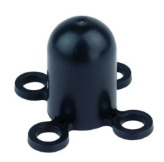 Sapka a közlekedési bójára / oszlop a lánc rögzítésére, fekete