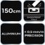 Aluminium-Wasserwaage S 300, 3 Wasserwaagen, 150 cm 71-136