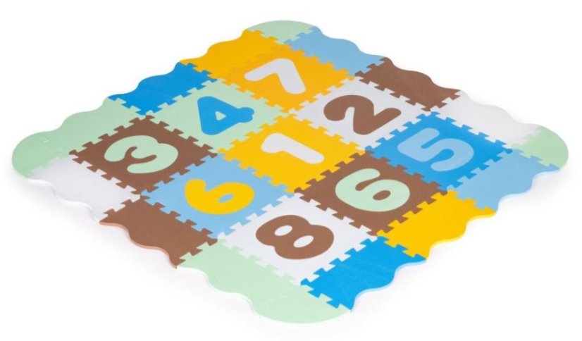 Puzzle cu spumă - covor educativ 114x87cm Color number