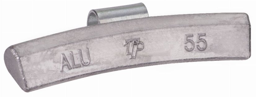 55 g Bleigewicht für Räder, auf ALU-Felgen aufgeschlagen – ohne Oberflächenbehandlung, 50 Stück