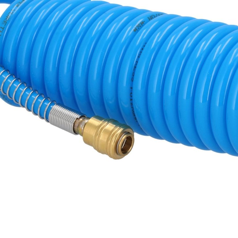 Furtun pneumatic spiralat PU cu fitinguri 10 m x 12 x 8 mm 4304210