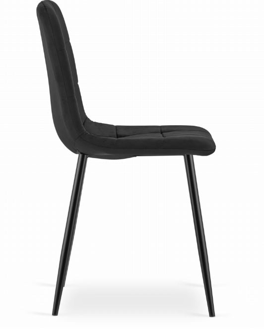 Bársony étkezőszék Black Luxury