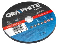 Diskovi za rezanje metala 230 x 1,9 x 22,2 mm, 41 A46-S-BF, 5 kom folija 55H579