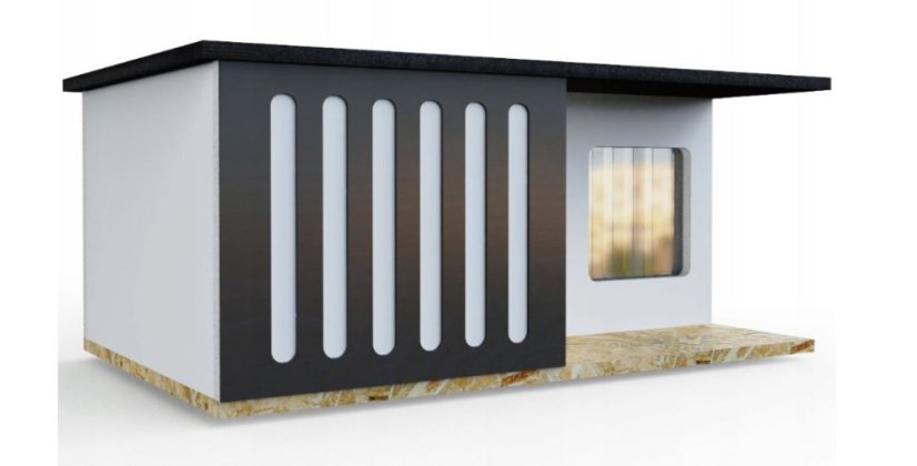 Căsuță pentru pisici cu terasă Benji L