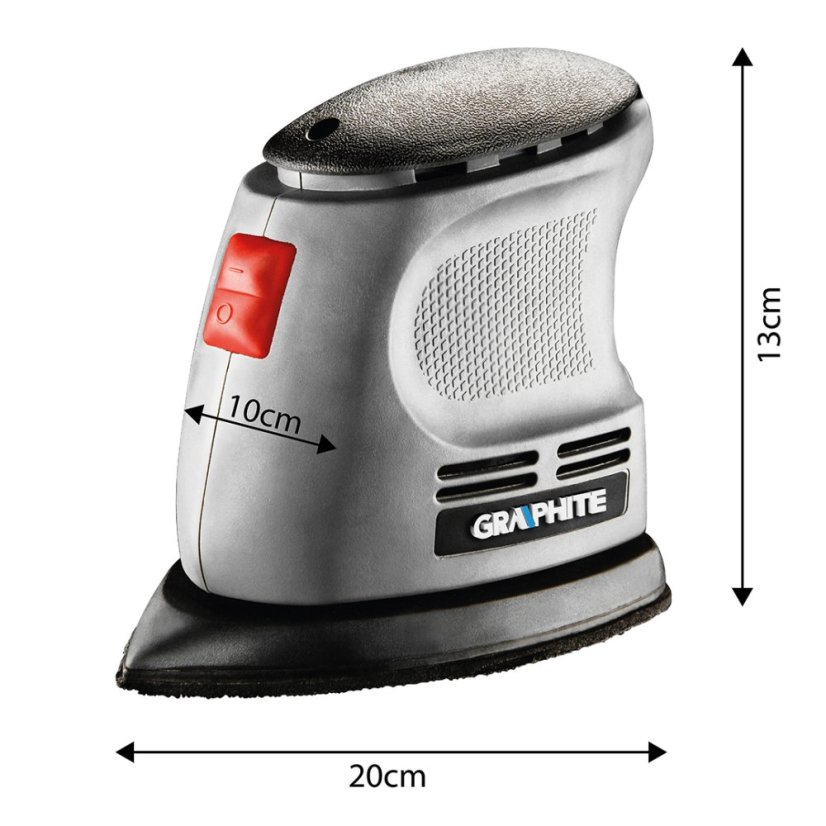 Delta vibrációs reszelő, 105 W, alátét 140x140x97 mm 59G335