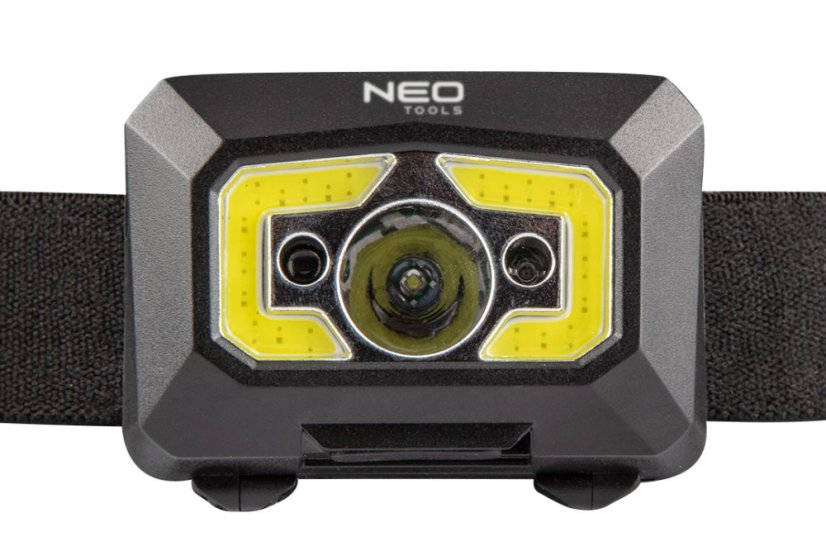 Baterie USB čelovka 250 lm COB LED + senzor pohybu 99-073