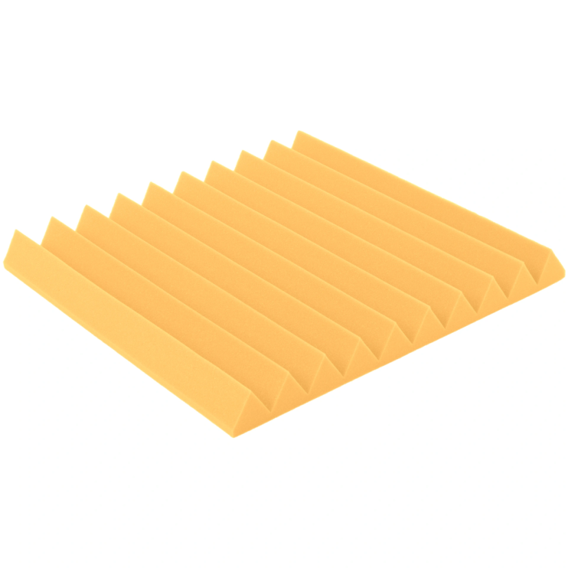 Akustikplatte - Keil 50x50x5cm gelb