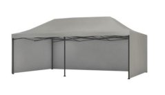 Cort pavilion pliabil 3x6 gri SQ