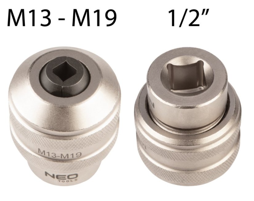 Adapter csapokhoz, 1/2" DR M13-M19 12-907 12-907