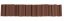 Upevňovací spony k těsnícímu pásu 4,75 cm, brown, 40 ks
