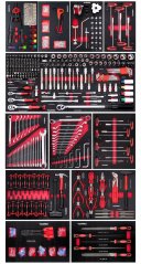 Cărucior de atelier PERFORMANCE XXL cu 12 sertare, 691 buc TA186