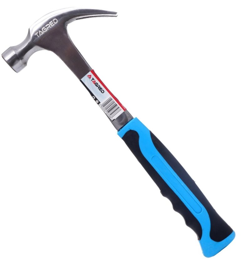 Geschmiedeter Zimmermannshammer, massiv – monolithisch, 450 g, TA1430