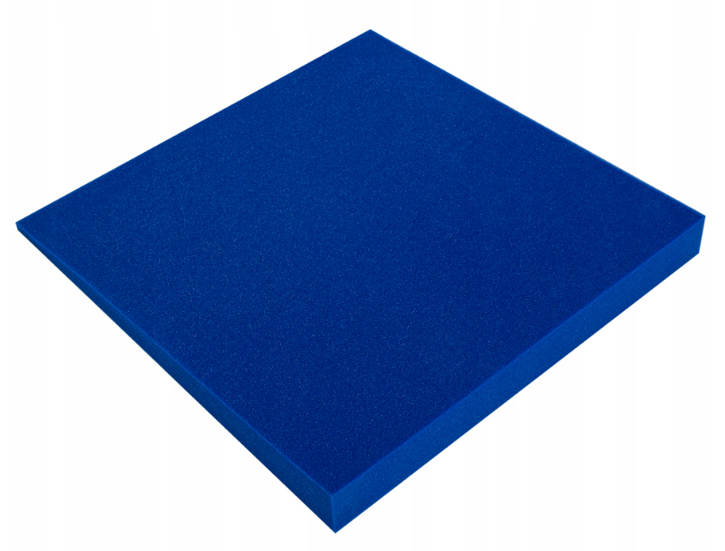 Akustična ploča 3D s kosim rubovima, 50x50 cm, debljina 5 cm, plava