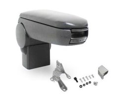 Cotieră VW PASSAT B5 - adaptor metalic, gri, piele ecologică