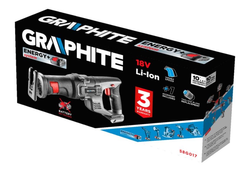 Akumulatorska motorna pila Energy+ 18V, Li-Ion, bez baterije 58G017