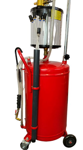 Ölablass mit 80L Tank mit Trichter