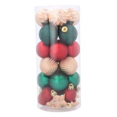 Vánoční koule 3-4cm 32ks Tradition