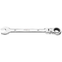 Lapos csavarkulcs csuklóval és racsnival 30 mm 09-058