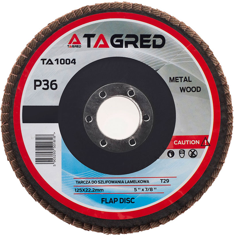 Lamelni disk 125 mm/22,23 mm brusni P36 TA1004