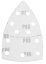Brusni papir s čičkom, željezo 102 x 152 mm, P80, 5 kom, s 11 rupa 58T302