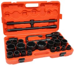 Set udarnih nasadnih ključeva, 17–65 mm, 3/4", V39473